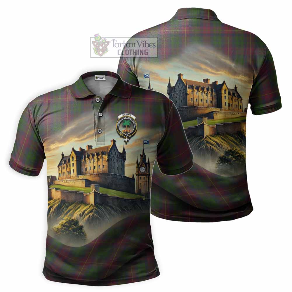 Tartan Vibes Clothing Cairns Tartan Family Crest Polo Shirt with Scottish Ancient Castle Stype
