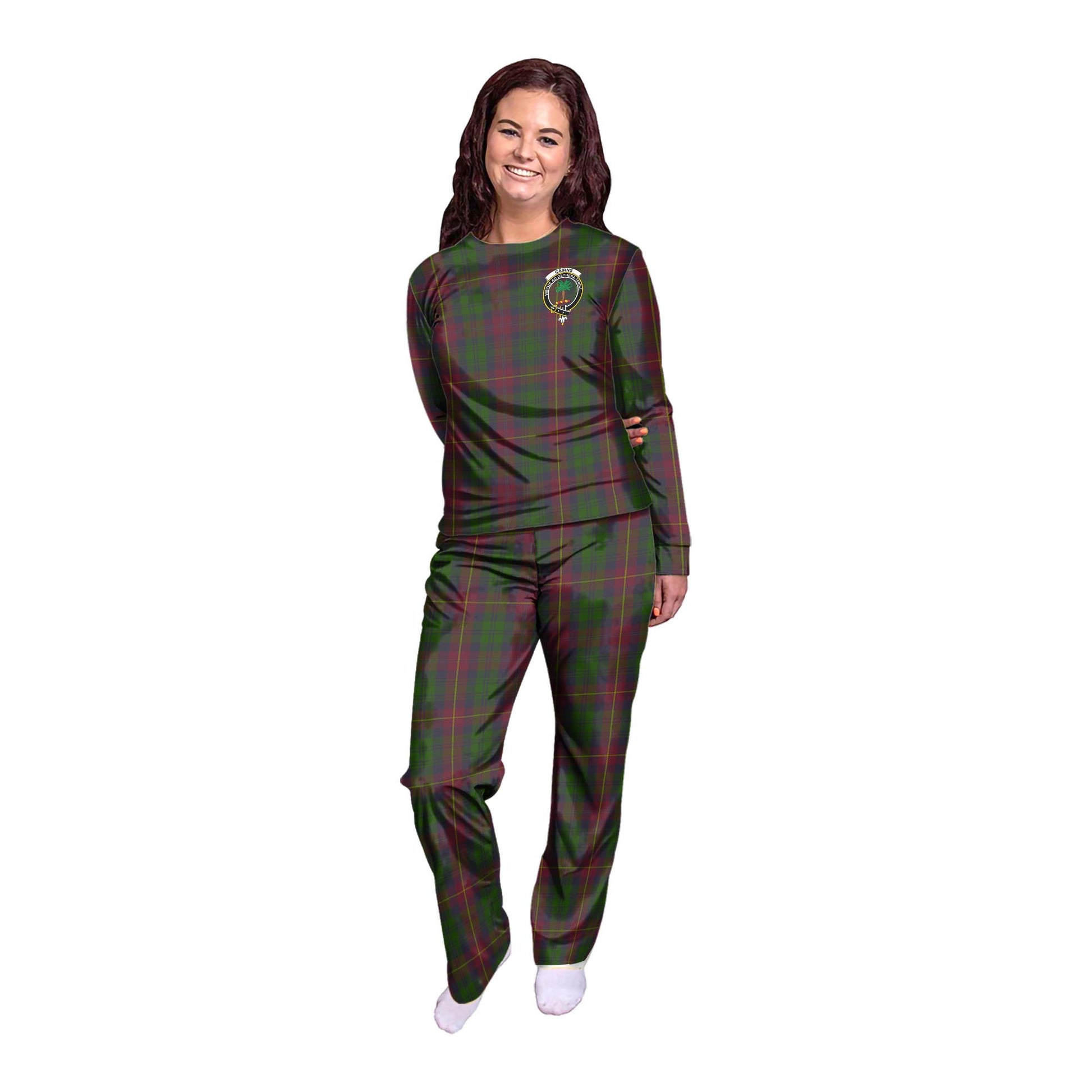 Cairns Tartan Pajamas Family Set with Family Crest - Tartan Vibes Clothing