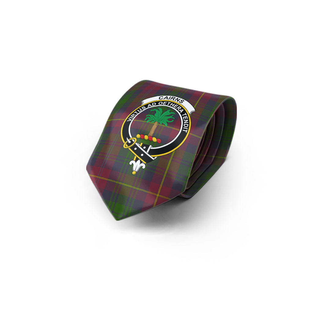 Cairns Tartan Classic Necktie with Family Crest - Tartan Vibes Clothing