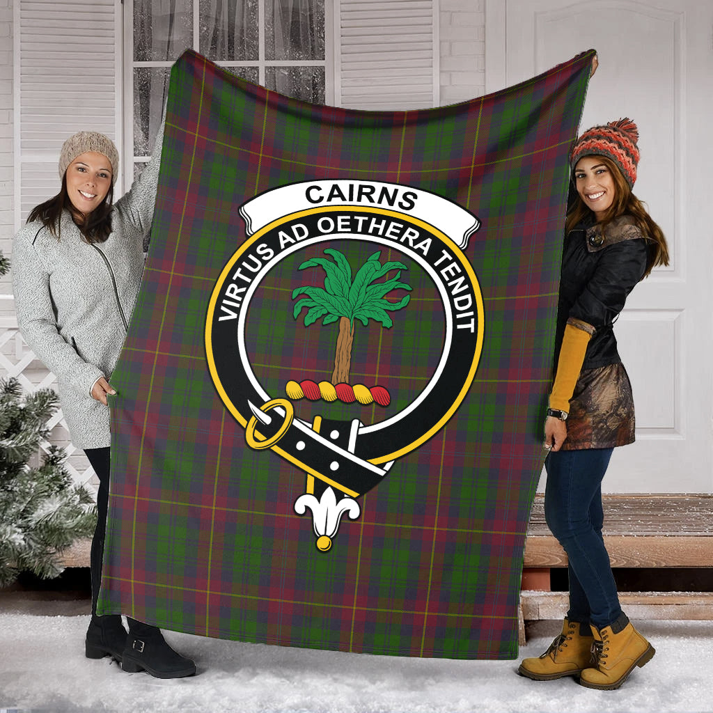 Cairns Tartan Blanket with Family Crest - Tartan Vibes Clothing