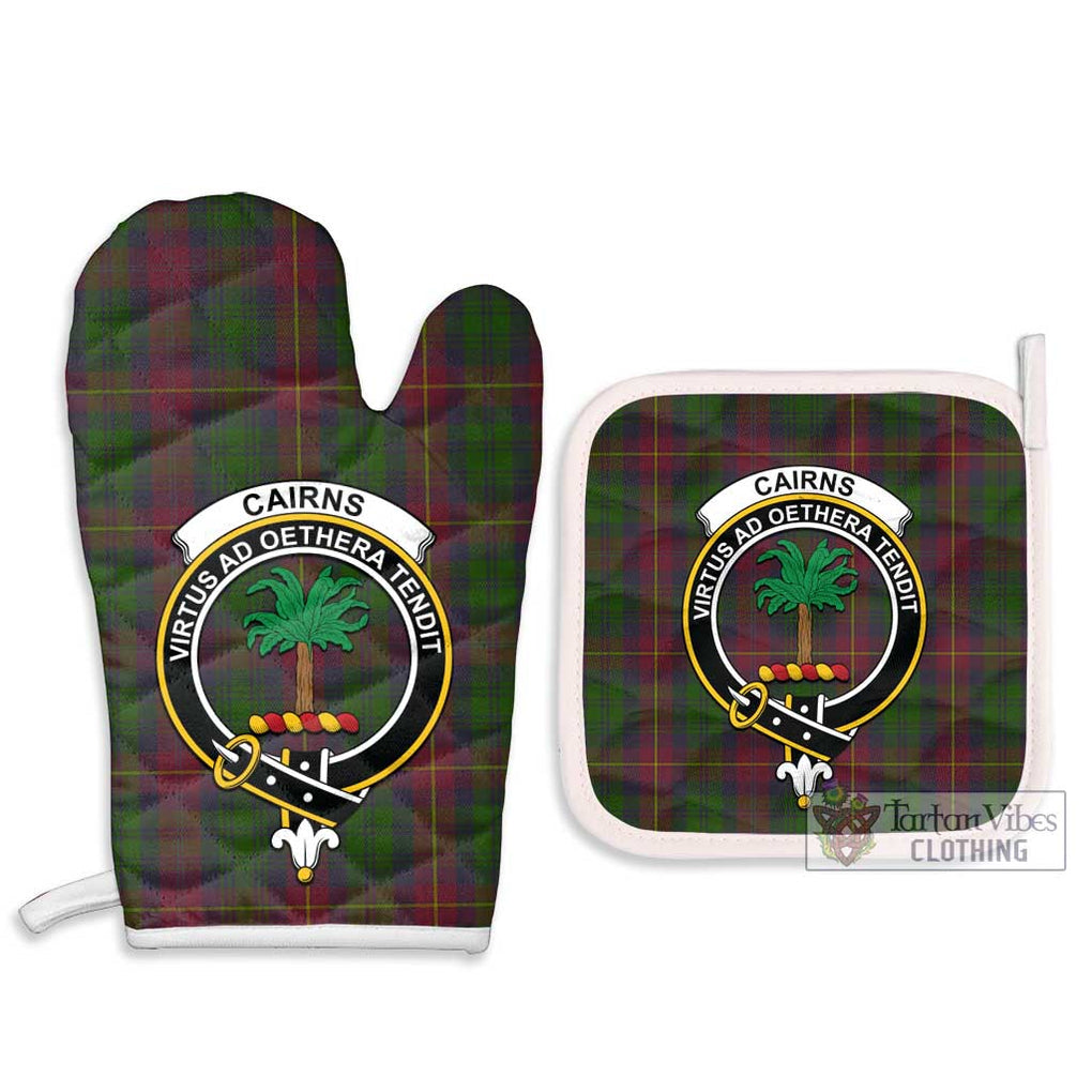 Cairns Tartan Combo Oven Mitt & Pot-Holder with Family Crest - Tartan Vibes Clothing