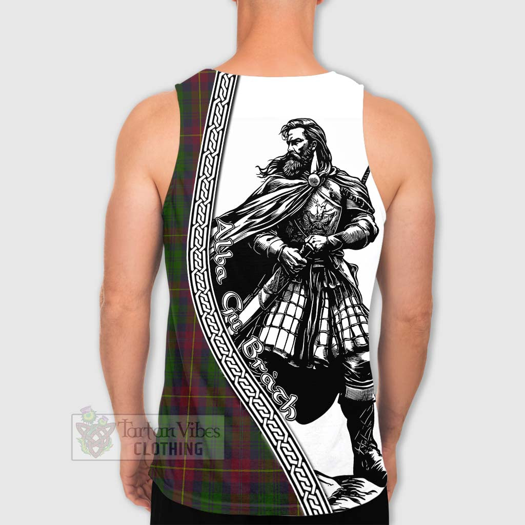 Cairns Tartan Clan Crest Men's Tank Top with Highlander Warrior Celtic Style - Tartan Vibes Clothing