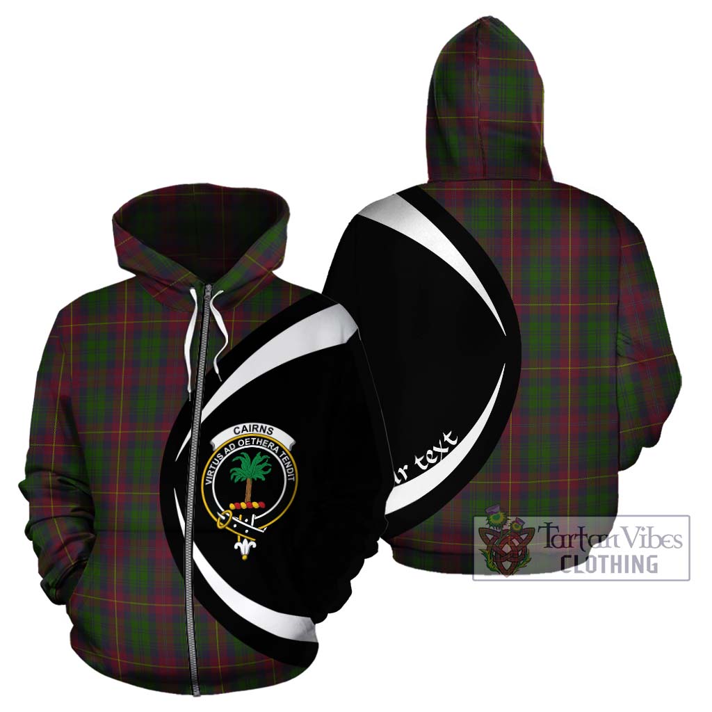 Cairns Tartan Hoodie with Family Crest Circle Style - Tartan Vibes Clothing