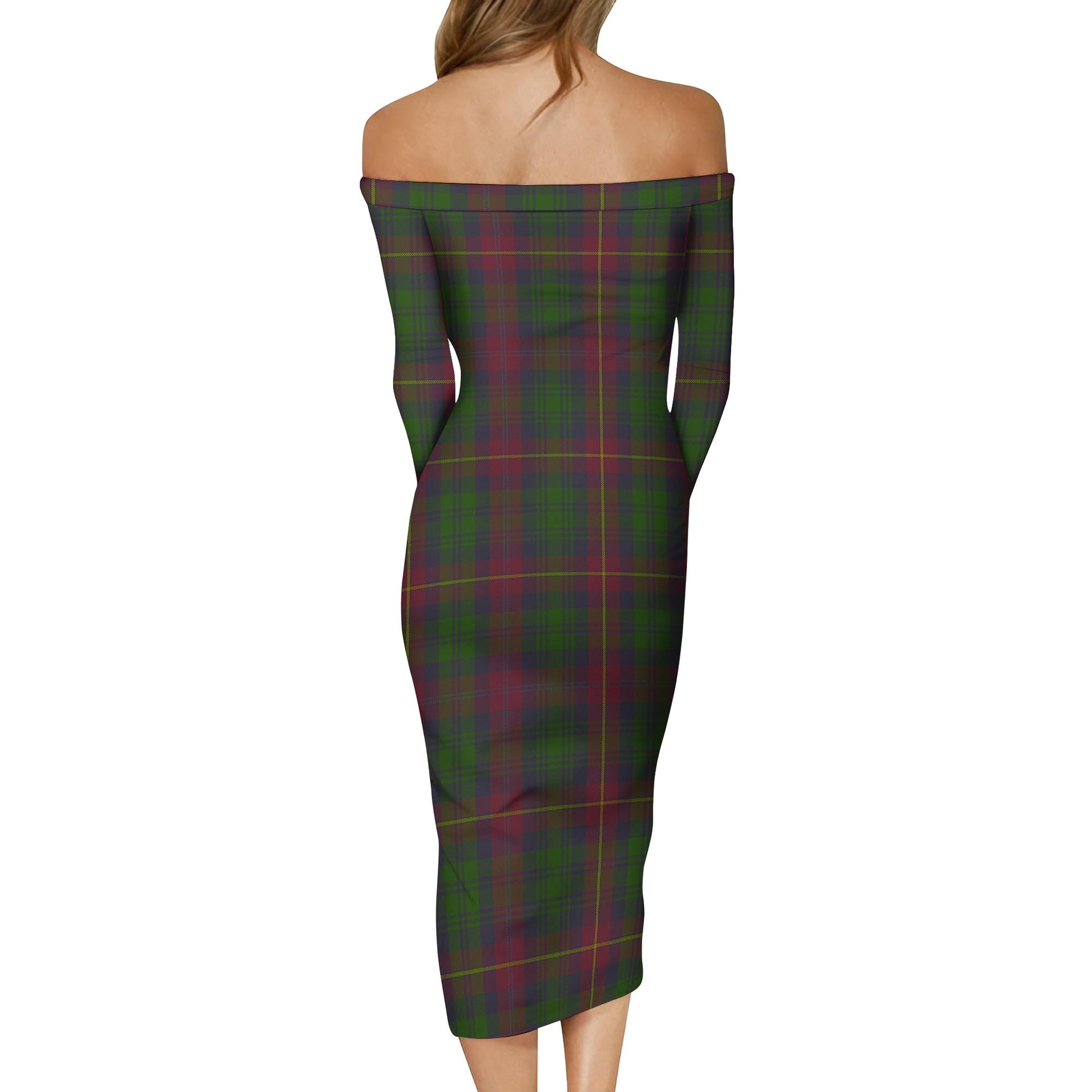 Cairns Tartan Off Shoulder Lady Dress - Tartan Vibes Clothing