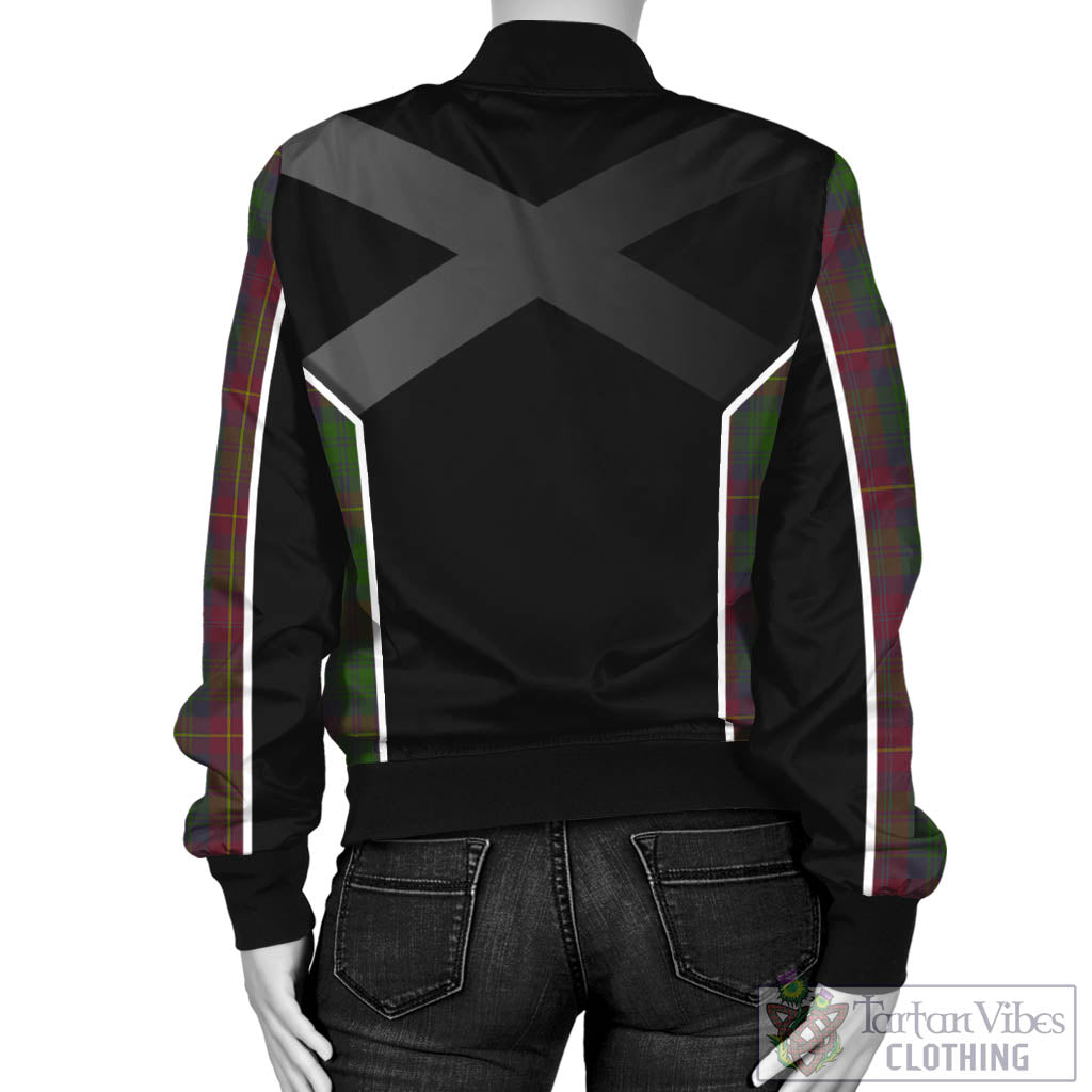 Tartan Vibes Clothing Cairns Tartan Bomber Jacket with Family Crest and Scottish Thistle Vibes Sport Style