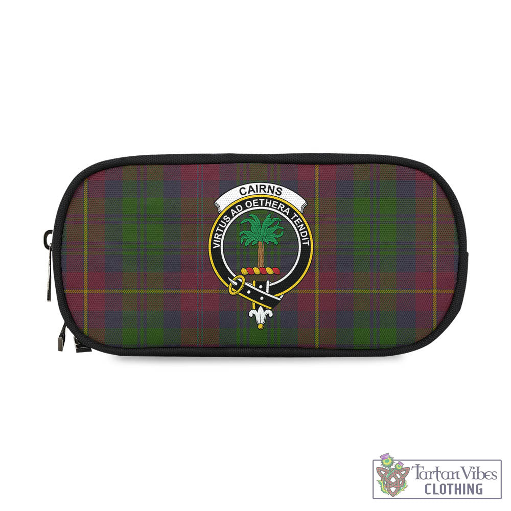 Tartan Vibes Clothing Cairns Tartan Pen and Pencil Case with Family Crest