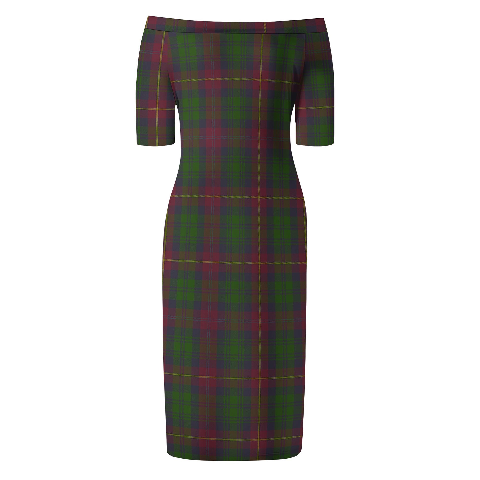 Cairns Tartan Off Shoulder Lady Dress - Tartan Vibes Clothing