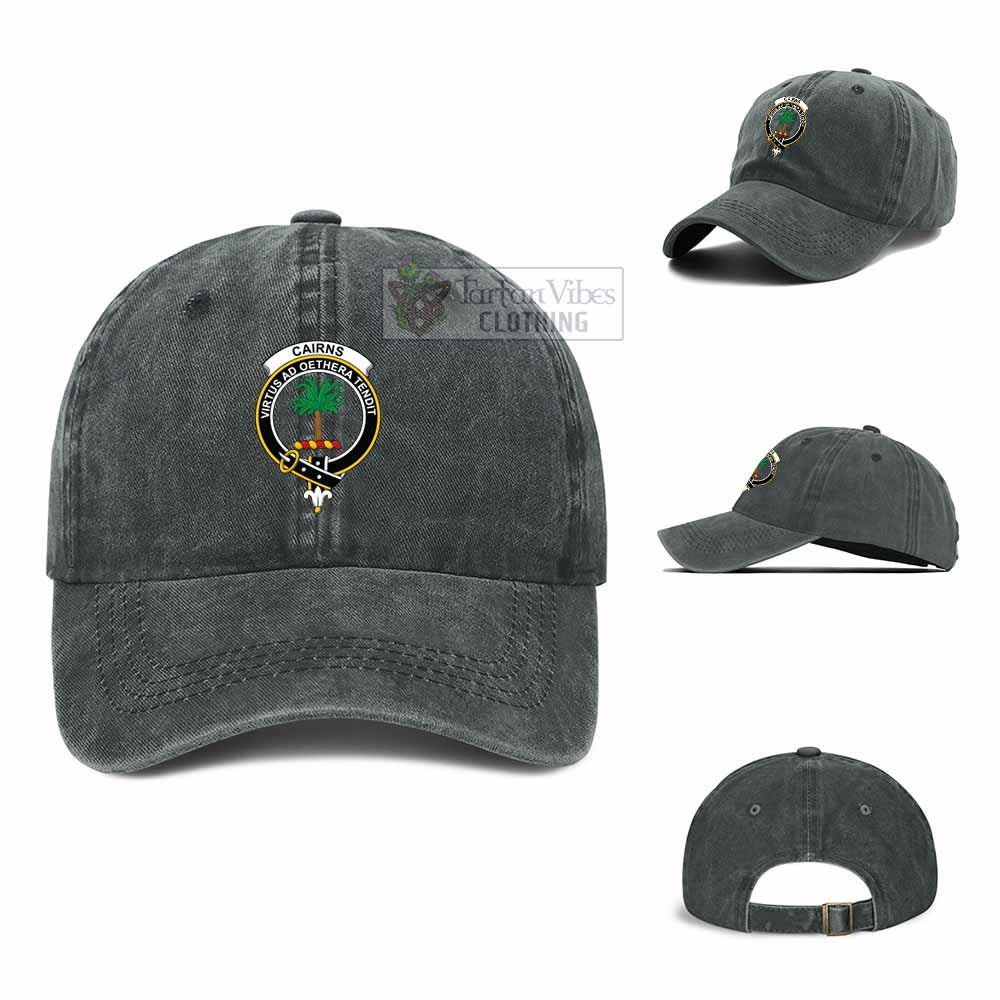 Tartan Vibes Clothing Cairns Clan Crest Denim Classic Cap