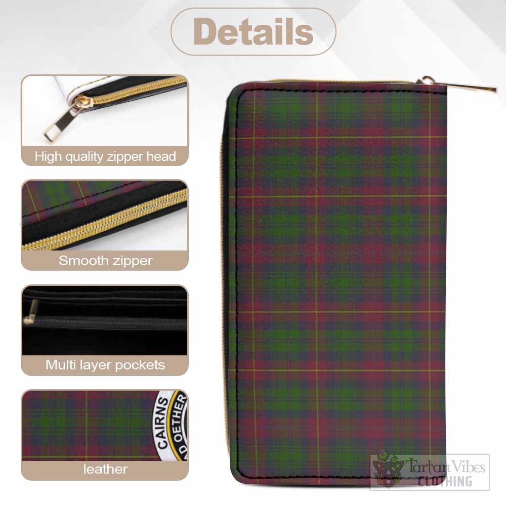 Cairns Tartan Women's Leather Wallet with Family Crest - Tartan Vibes Clothing