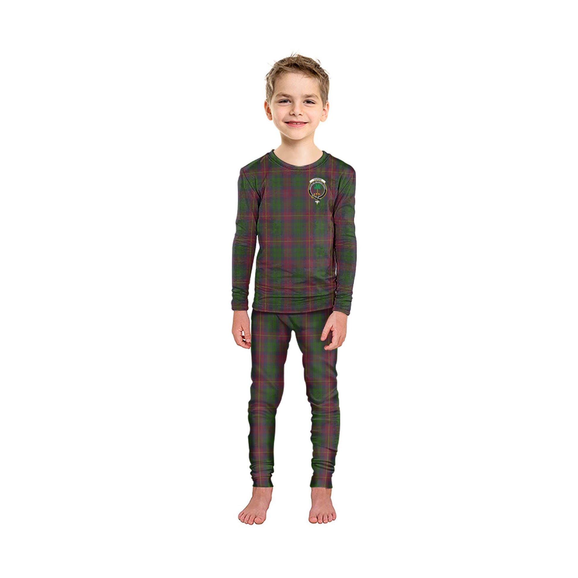 Cairns Tartan Pajamas Family Set with Family Crest - Tartan Vibes Clothing