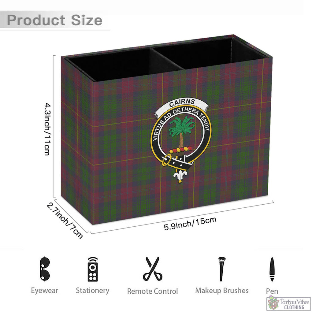 Cairns Tartan Pen Holder with Family Crest - Tartan Vibes Clothing