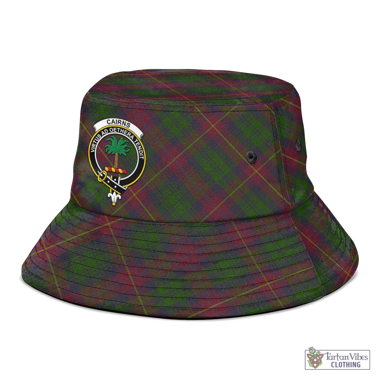 Cairns Tartan Bucket Hat with Family Crest - Tartan Vibes Clothing