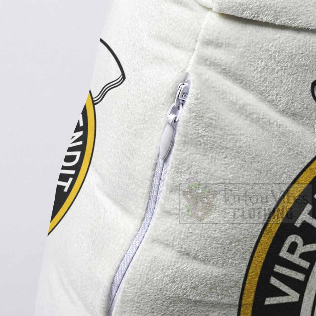 Cairns Clan Crest Shaped Throw Pillow, Scottish Clan Badge Decorative Pillow