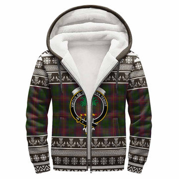 Cairns Clan Tartan Christmas Fleece Hoodie with Family Crest - Tartan Vibes Clothing