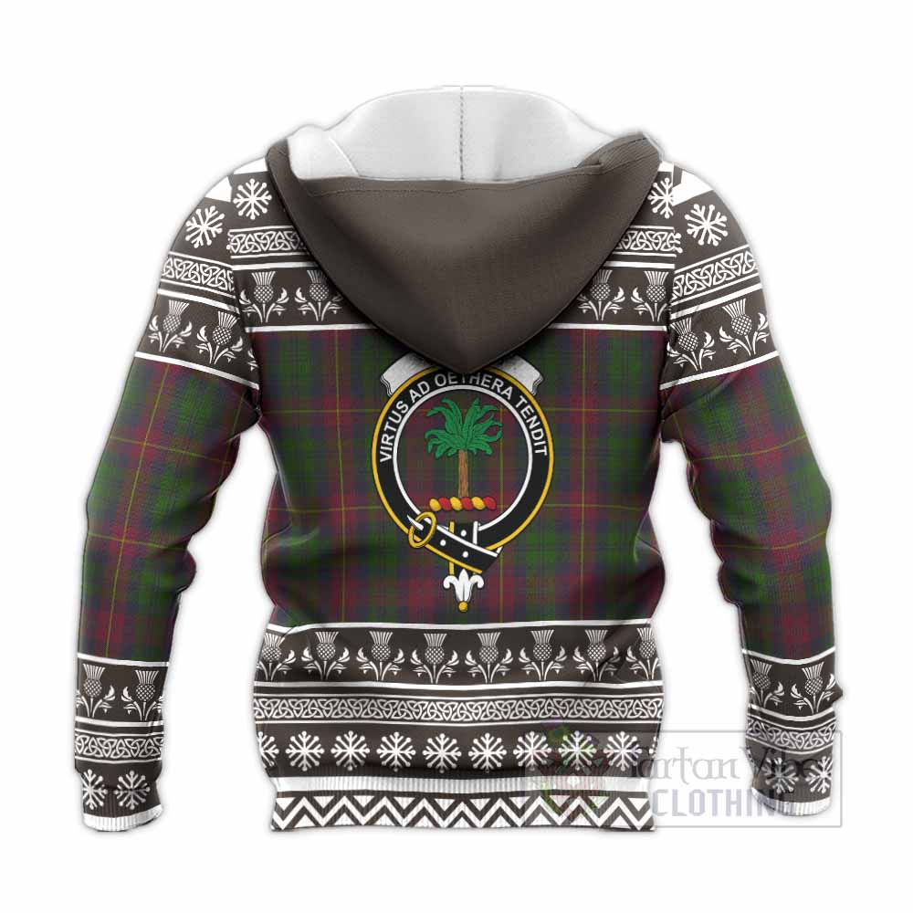 Cairns Clan Tartan Christmas Knitted Hoodie with Family Crest - Tartan Vibes Clothing