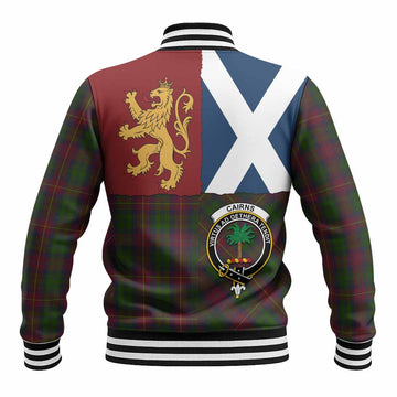 Cairns Crest Tartan Baseball Jacket with Lion Rampant Saltire Style