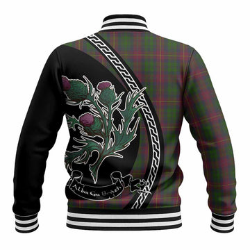Cairns Family Crest Tartan Baseball Jacket Alba Thistle Inspired - Tartan Vibes Clothing