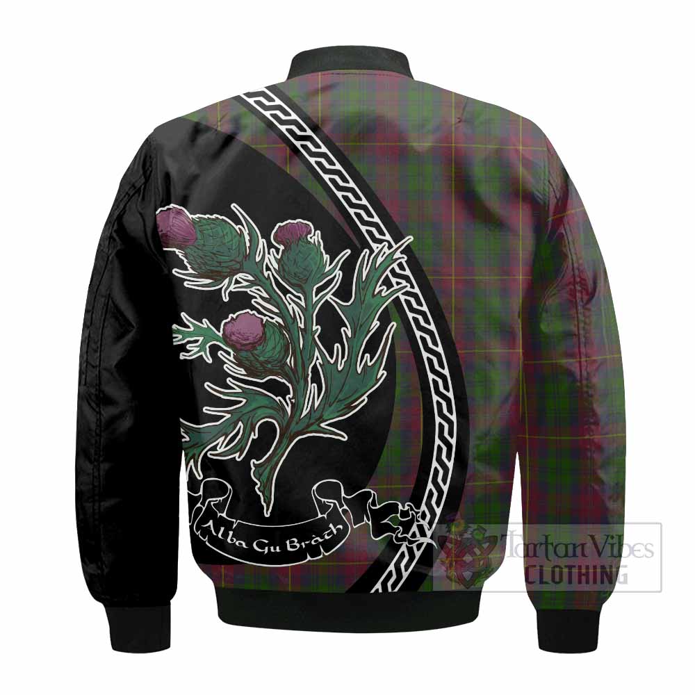 Cairns Family Crest Tartan Bomber Jacket Alba Thistle Inspired - Tartan Vibes Clothing
