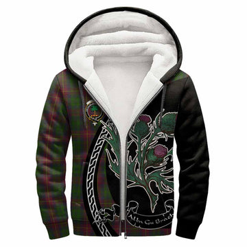 Cairns Family Crest Tartan Sherpa Hoodie Alba Thistle Inspired - Tartan Vibes Clothing