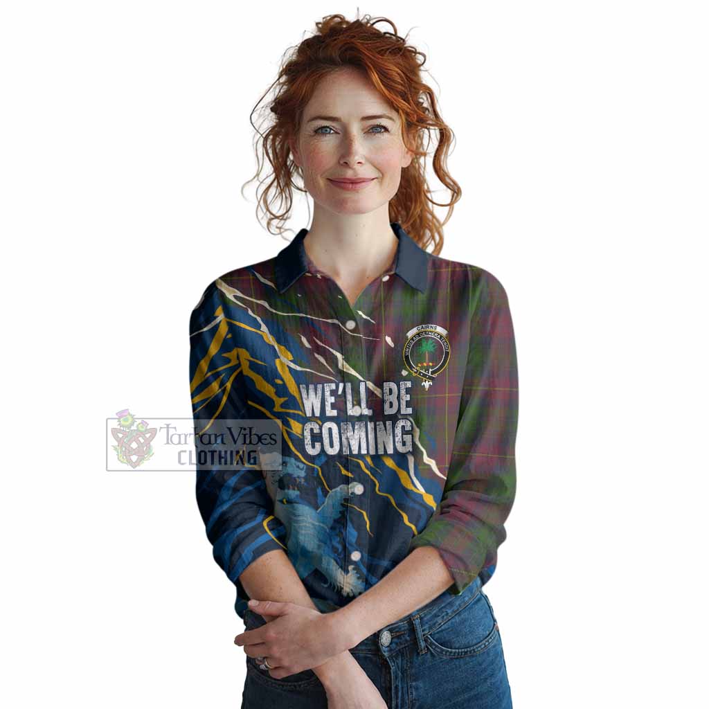 Cairns Scotland Tartan Women Casual Shirt WC2026 Football - We'll Be Coming