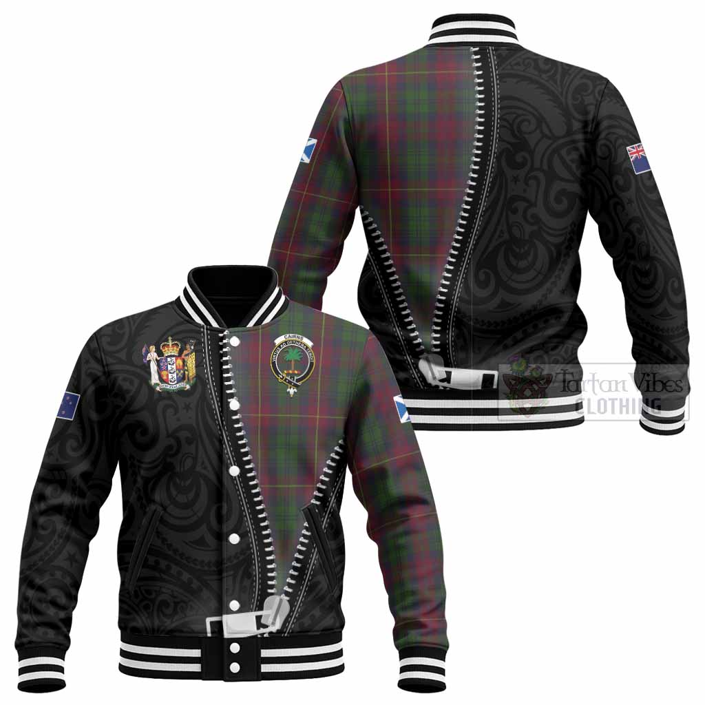Cairns Tartan Baseball Jacket New Zealand Pattern Unique Zipper Stylized