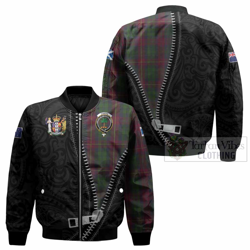 Cairns Tartan Bomber Jacket New Zealand Pattern Unique Zipper Stylized