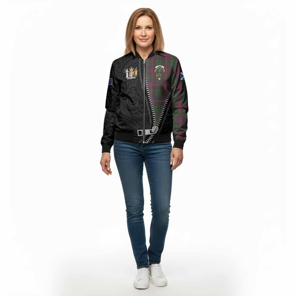 Cairns Tartan Bomber Jacket New Zealand Pattern Unique Zipper Stylized