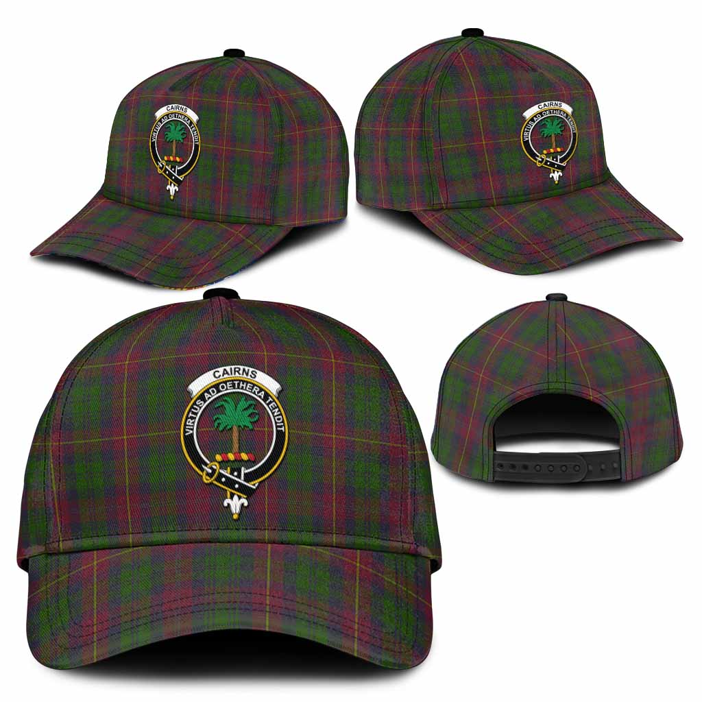 Cairns Tartan Classic Cap with Family Crest