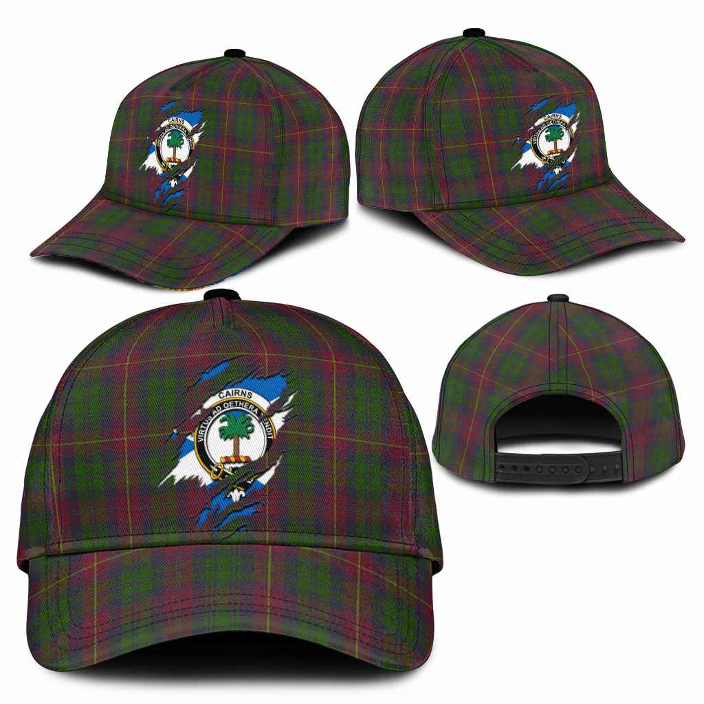 Cairns Tartan Classic Cap with Family Crest In Me Style