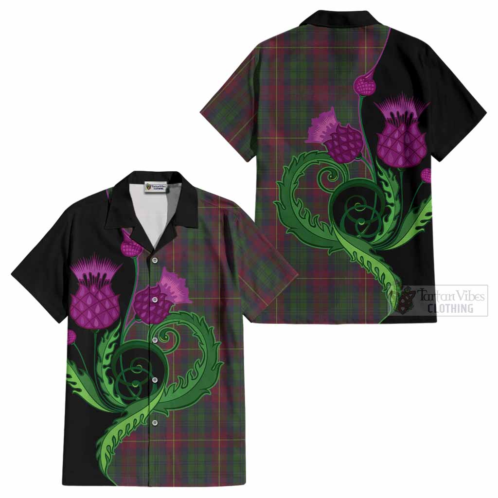 Cairns Tartan Cotton Hawaiian Shirt Traditional Scottish Thistle