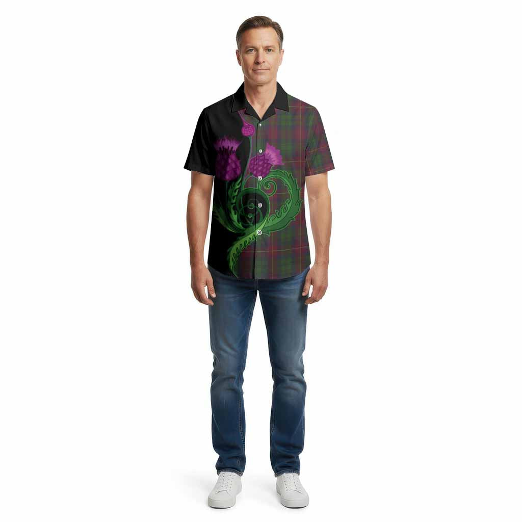 Cairns Tartan Cotton Hawaiian Shirt Traditional Scottish Thistle