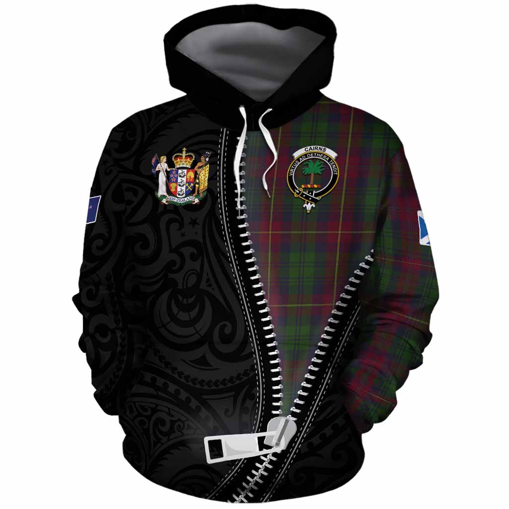 Cairns Tartan Cotton Hoodie New Zealand Pattern Unique Zipper Stylized