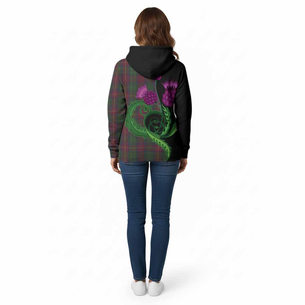 Cairns Tartan Cotton Hoodie Traditional Scottish Thistle