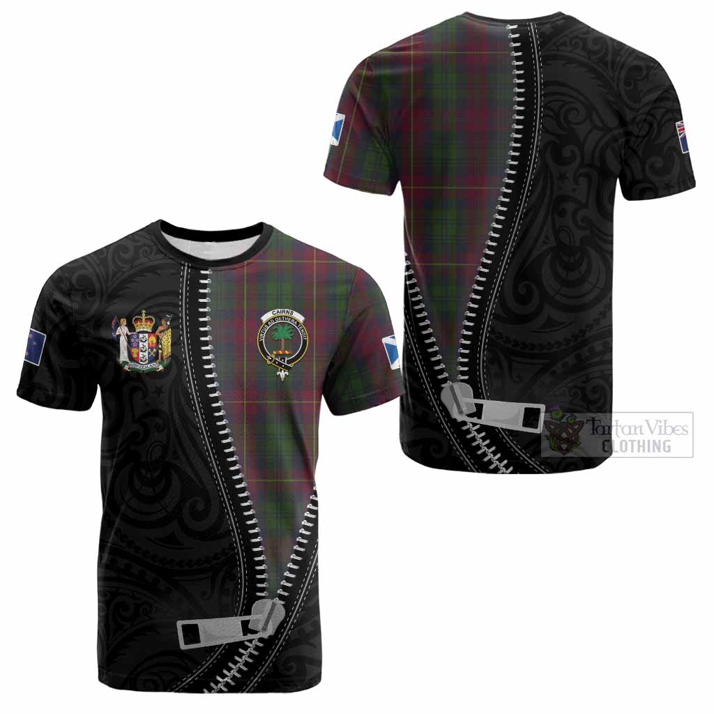 Cairns Tartan Cotton T-shirt New Zealand Pattern Unique Zipper Stylized