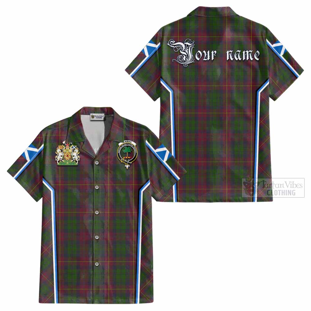 Cairns Tartan Crest Cotton Hawaiian Shirt Scotland Coat of Arm Flag Style - Tartan Vibes Clothing
