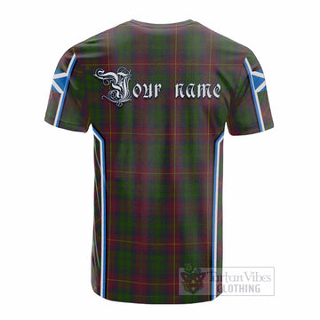 Cairns Tartan Crest Cotton T-shirt Scotland Coat of Arm Flag Style - Tartan Vibes Clothing
