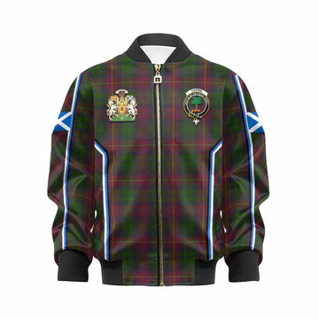 Cairns Tartan Crest Kid Bomber Jacket Scotland Coat of Arm Flag Style - Tartan Vibes Clothing
