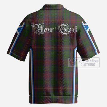 Cairns Tartan Crest Men’s Polo Sweater Top Scotland Coat of Arm Flag Style