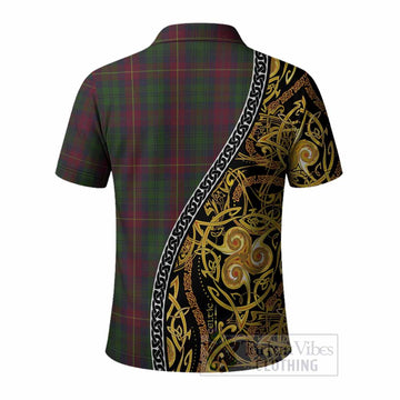 Cairns Tartan Crest Polo Shirt Celtic Knot and Triple Trickle Spiral Symbols