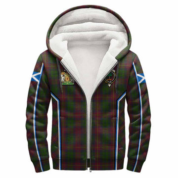 Cairns Tartan Crest Sherpa Hoodie Scotland Coat of Arm Flag Style - Tartan Vibes Clothing