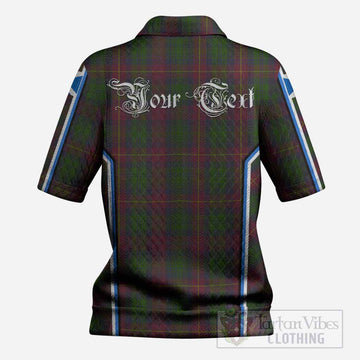 Cairns Tartan Crest Women’s Polo Sweater Top Scotland Coat of Arm Flag Style