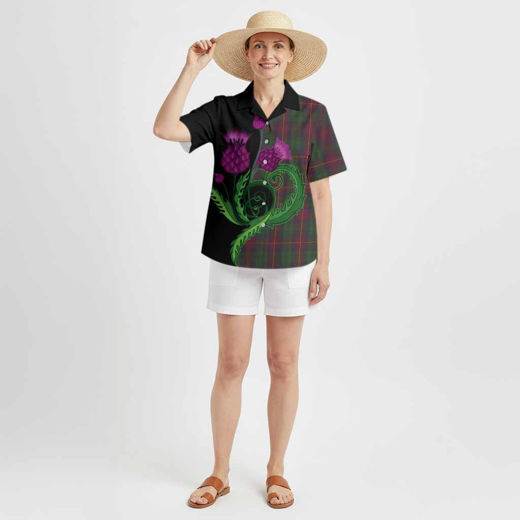 Cairns Tartan Hawaiian Shirt Traditional Scottish Thistle