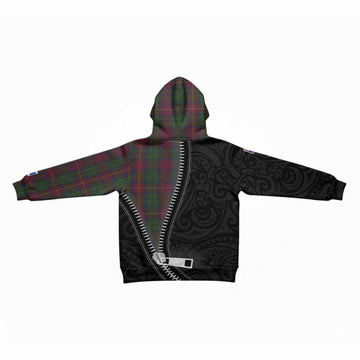 Cairns Tartan Kid Hoodie New Zealand Pattern Unique Zipper Stylized