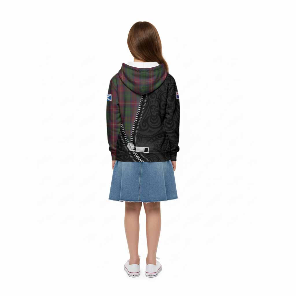 Cairns Tartan Kid Hoodie New Zealand Pattern Unique Zipper Stylized