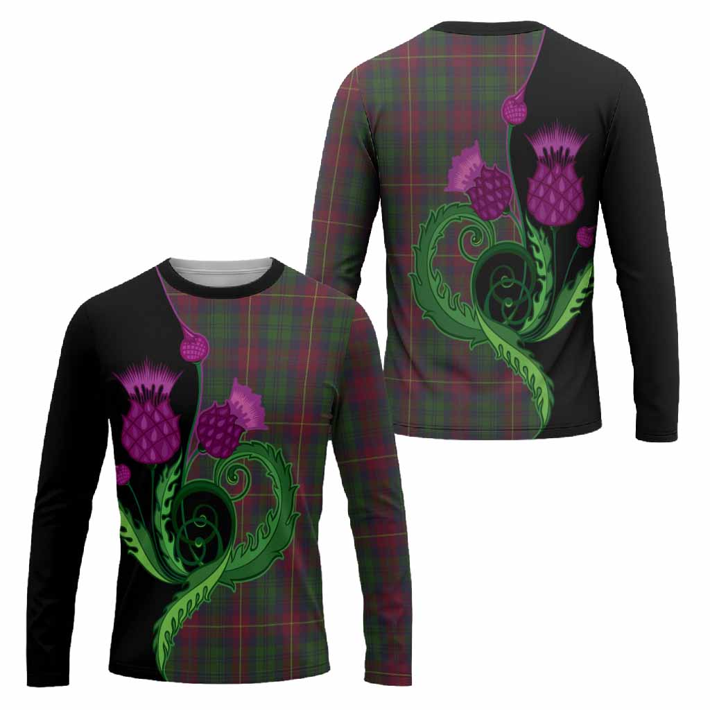Cairns Tartan Long Sleeve T-Shirt Traditional Scottish Thistle