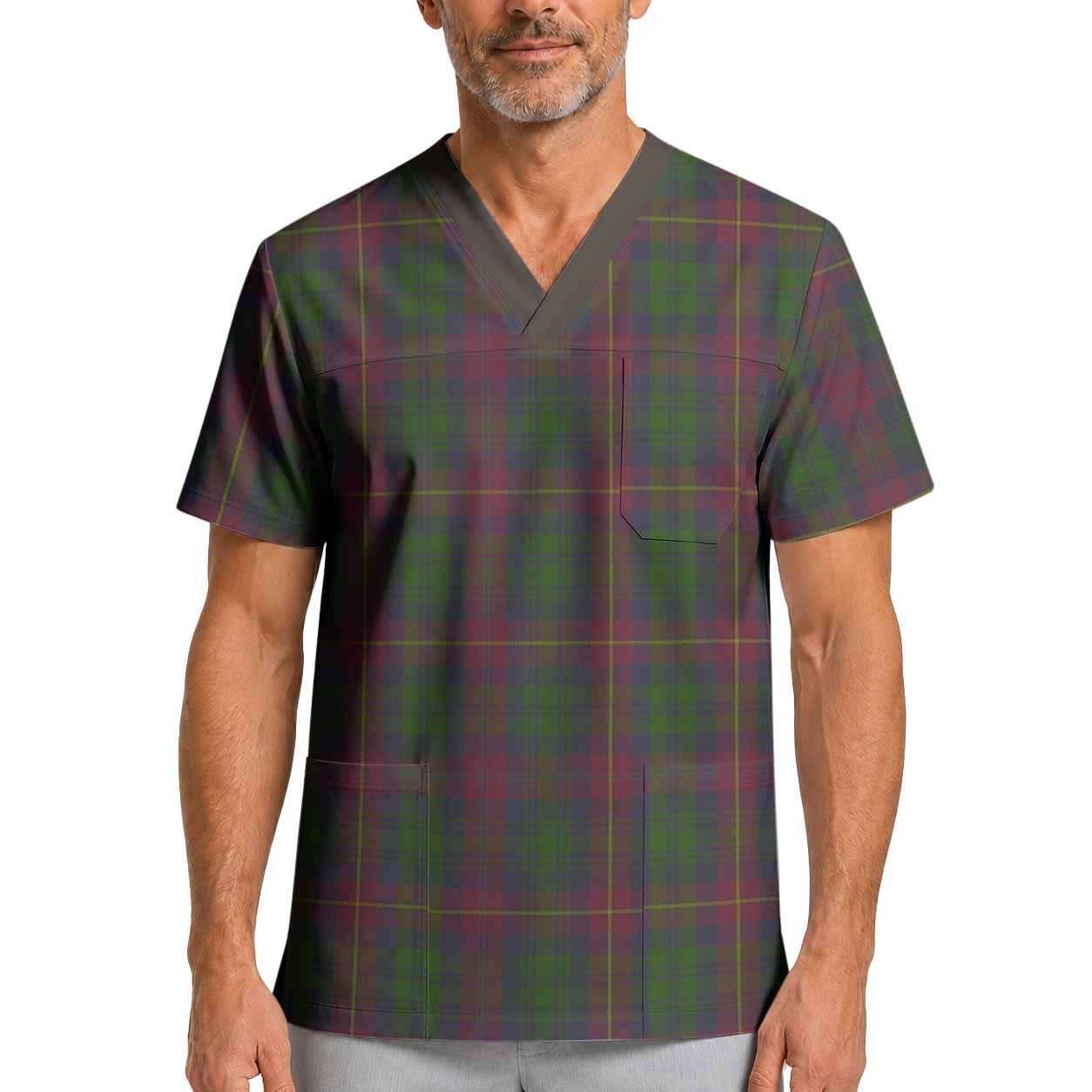 Cairns Tartan Scrub Top XL - Tartan Vibes Clothing
