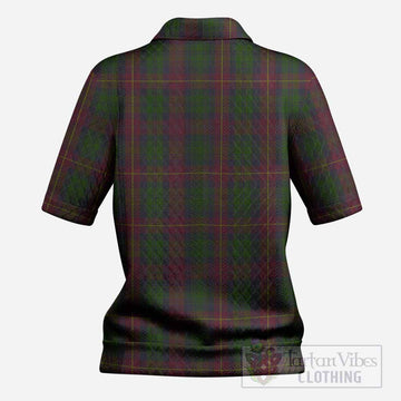 Cairns Tartan Women’s Polo Sweater Top with Family Crest