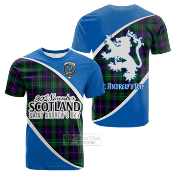 Calder Family Crest Tartan Cotton T-shirt Celebrate Saint Andrew's Day in Style Kid's Shirt - Tartan Vibes Clothing