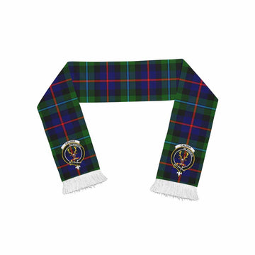Tartan Vibes Clothing Calder Tartan Ruffneck Scarf with Family Crest