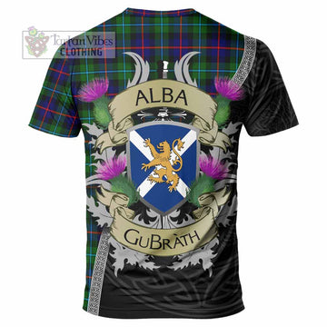 Calder Tartan Family Crest T-Shirt Lion Rampant Royal Thistle Shield Celtic Inspired - Tartan Vibes Clothing